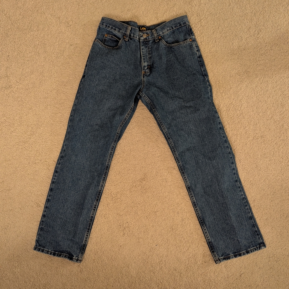 Lee Men's Blue Jeans 33/30 Relaxed fit